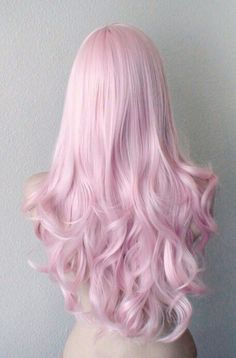 Pink Color Hair, Pale Pink Hair, Pastel Wig, Light Pink Hair, Side Bangs Hairstyles, Hair Styling Tools, Pink Wig, Super Hair