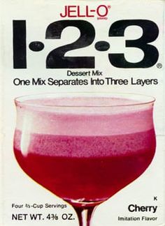 the label for jello - o dessert mix