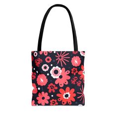 Elevate your style with our exquisite Flower Punk Flowers tote bag featuring a captivating blend of coral, white, red, and pink hues against a sophisticated dark background. This trendy and versatile accessory is perfect for fashion enthusiasts looking to make a bold statement. Crafted with high-quality materials, our tote bag seamlessly combines floral elegance with punk-inspired flair. Stand out from the crowd with this unique accessory that effortlessly complements any outfit. Embrace the fusion of vibrant colors and edgy design, making this Flower Punk Flowers tote bag a must-have fashion accessory for those who crave individuality and chic sophistication. Upgrade your wardrobe and express your personality with this striking floral masterpiece. This practical, high-quality Tote Bag is Red Floral Print Shoulder Bag For Everyday Use, Red Floral Print Bags For Daily Use, Pink Flower-shaped Shoulder Bag As A Gift, Pink Flower-shaped Shoulder Bag As Gift, Pink Flower-shaped Shoulder Bag For Gifts, Daily Use Red Floral Print Bags, Red Floral Print Travel Bag, Red Floral Print Tote Bag, Pink Floral Print Shoulder Bag As A Gift