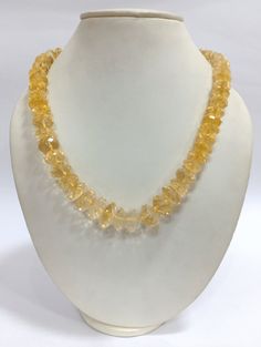 Citrine Beaded Necklace, Natural Citrine Faceted Rondelle Beads Necklace, With Golden Color Clasp, Wedding Necklace, Citrine Jewelry Beaded Long Necklace, Sparkling Gift For Her, Gemstone :- Citrine Size :- 10-20mm Approx. Necklace Length :- 18 Inch Shape :- Rondelle Faceted Color :- Same as Picture Quality :- AAA GRADE CUSTOMIZATION/BULK ORDER : AVAILABLE PLEASE FEEL FREE TO CONTACT IF YOU REQUIRE ANY FURTHER INFORMATION. https://www.etsy.com/in-en/shop/LatestBeadsJewellery?ref=simple-shop-head Faceted Amber Jewelry For Wedding, Wedding Single Strand Rondelle Beaded Necklace, Amber Round Wedding Necklaces, Rondelle Necklace With Faceted Beads For Wedding, Faceted Round Bead Necklaces For Wedding, Wedding Necklace With Rondelle Faceted Beads, Beaded Rondelle Necklaces For Wedding, Wedding Necklace With Faceted Rondelle Beads, Wedding Faceted Round Bead Necklaces