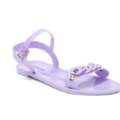 Brand New! Keep Your Child's Feet Feeling Fashionable And Fresh In This Chain Embellished Jelly Sandal. 0.5" Platform Rounded Open Toe Ankle Buckle Closure Cushioned Insole All Man Made Materials Spot Clean, Lay Flat To Dry Have You Heard Of Poshmark? It's My Go-To For Buying & Selling Fashion And More! Sign Up Now With My Code _shop_luxe To Save $10 On Your First Order. Hurrythis Code Is Only Valid For A Limited Time! Purple Round Toe Jelly Sandals For Spring, Spring Purple Jelly Sandals With Round Toe, Hippie Sandals, Madden Girl Sandals, Sparkly Sandals, Purple Sandals, Toddler Sandals Girl, Flower Girl Shoes, Boho Sandals