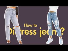 This article discusses how to make ripped jeans in 5 different ways. These methods are easy and can be done on jeans already in your wardrobe. Check it out! Diy Ripped Jeans Easy, Diy Step By Step, Fabric Scissors, Screwed Up, Grunge Fashion