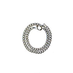 Silver chain wrap link bracelet. Equipped with a chic, industrial look, our stainless-steel jewelry is a blessing to those with skin sensitivities. It is both hypoallergenic and tarnish free.