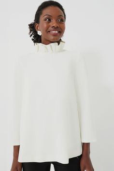 White Faye Blouse | Tuckernuck Tuckernuck Style, High Collar Shirts, Al Fresco Dinner, Formal Women, Ss 2024, Penelope Chilvers, Social Event, Marvin Gaye, Plus And Minus