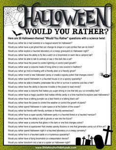 a poster with the words halloween would you rather be ratter? and an image of a spider