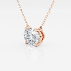 3 ctw Oval Lab Grown Diamond Solitaire Pendant 14K Rose Gold E, VS1 Rose Gold Round Cut Solitaire Necklace, Formal Oval Rose Gold Diamond Necklace, Luxury Rose Gold Solitaire Necklace With Diamond Cut, Rose Gold Solitaire Necklace For Anniversary, 14k Rose Gold Oval Jewelry, Oval Brilliant Cut 14k Rose Gold Jewelry, Luxury 14k Rose Gold Oval Jewelry, Luxury Rose Gold Solitaire Necklace As Gift, Luxury Rose Gold Solitaire Necklace Gift