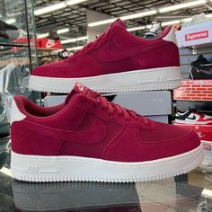 Nike Air Force 1 07 Suede Red Crush. Size 11.5. Brand New With Box. See Pictures. Burgundy Sneakers With Cushioned Footbed For Streetwear, Burgundy Cushioned Sneakers For Streetwear, Red Suede Sneakers With Boost Midsole, Burgundy Low-top Sneakers With Red Sole, Nike Air Force 1 Low-top Leather With Red Sole, Nike Air Force 1 In University Red, University Red Leather Sneakers With Air Max Cushioning, Red Suede Sneakers With Cushioned Footbed, Red Synthetic Nike Air Force 1 Sneakers