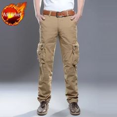 Applicable Season : Four Seasons Applicable Scene : CASUAL Fabric Type : Broadcloth Model Number : Cargo Pants for Men Closure Type : button fly Decoration : Pockets Place Of Origin : China (mainland) Waist Size(in inches) : - Front Style : Pleated Item Type : full length Length : Ankle-Length Pants Thickness : heavyweight Fit Type : LOOSE Style : Safari Style Material : Polyester,COTTON,Acrylic,Other Gender : MEN Pant Style : Cargo Pants Waist Type : MID Brand Name : shangkaka Please note 1 cm Brown Cargo Pants With Multiple Pockets For Outdoor Activities, Brown Cargo Pants With Side Pockets For Outdoor, Winter Bottoms For Outdoor Activities With Multiple Pockets, Straight Leg Hiking Pants With Pockets, Full Length Cargo Pants With Patch Pockets For Outdoor, Outdoor Full Length Cargo Pants With Patch Pockets, Hiking Straight Leg Pants With Pockets, Outdoor Full-length Cargo Pants With Patch Pockets, Outdoor Full-length Work Pants With Pockets