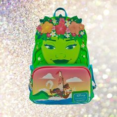 Loungefly Disney Moana Te Fiti Cosplay Mini Backpack Brand New - With Tags Adjustable Straps Zip Around Closure Dimensions 11h X 8w X 5d Green Disney Travel Bag, Disney Green Travel Bags, Themed Green Standard Backpack, Green Disney Bags For Everyday Use, Disney Green Backpack, Green Disney Backpack, Green Disney School Backpack, Green Disney Backpack For Travel, Disney Green Travel Backpack