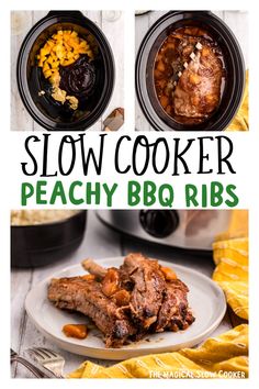 Slow Cooker Peachy Barbecue Ribs