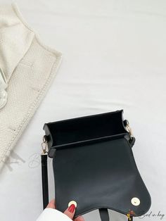 Bird in Bag - Leather Saddle Bag, Solid Color Rectangular Faux Leather Flap Bag With Removable Pouch, Trendy Rectangular Saddle Bag For Shopping, Chic Faux Leather Phone Bag For Daily Use, Black Rectangular Saddle Bag For Shopping, Faux Leather Crossbody Box Bag For Office, Office Crossbody Box Bag In Faux Leather, Faux Leather Crossbody Baguette Bag With Detachable Strap, Rectangular Faux Leather Baguette Bag For Evening, Trendy Faux Leather Crossbody Phone Bag