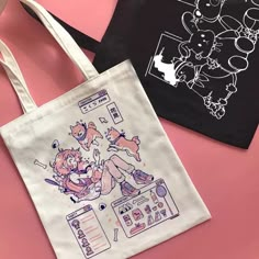 Shoulder Bag Aesthetic, Japanese Tote Bag, Anime Tote Bag, Cute Shiba, Bag Illustration, Drawing Bag, Japanese Harajuku, Survival Techniques, Artist Alley