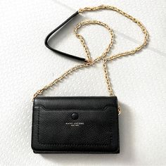 Nwot Leather Wallet On Chain. Black Wallet With Chain For Everyday Use, Black Chain Wallet For Everyday Use, Classic Crossbody Wallet On Chain For Daily Use, Black Wallets With Chain Strap For Everyday Use, Chic Leather Wallet With Chain Strap, Chic Leather Wallets With Chain Strap, Black Wallets With Chain Strap, Everyday Leather Wallets With Chain Strap, Classic Everyday Rectangular Wallet On Chain