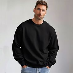 Season:Spring   Fall; Fabric:Cotton; Sleeve Length:Long Sleeve; Look After Me:Wet and Dry Cleaning,Washable; Gender:Men's; Style:Daily,Fashion,Casual; Elasticity:Micro-elastic; Tops Type:Sweatshirts; Occasion:Holiday,Vacation,Streetwear; Age Group:Adults; Fit Type:Regular Fit; Pattern:Sports; Neckline:Crew Neck; Brand:Ador; Sports Clothing Sub Category:Pullover,Sweatshirt; Front page:FF; Listing Date:01/11/2024; Production mode:External procurement; Bust:; Length:; Shoulder Width:; Sleeve: Sporty Plain Sweatshirt For Winter, Sporty Long Sleeve Solid Color Sweatshirt, Sporty Solid Color Winter Sweatshirt, Sporty Solid Color Sweatshirt For Winter, Sporty Solid Color Winter Tops, Solid Color Sportswear Sweatshirt With Ribbed Cuffs, Plain Fleece Sweatshirt For Streetwear, Sporty Solid Color Sweatshirt For Fall, Solid Winter Sportswear Sweatshirt