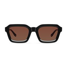 The Naya sunglasses feature the most exclusive design. Stylish, fresh and careless. This model is inspired by the 70’s but its squared shape adds them with a modern touch. Trendy Accesories, Disruptive Design, Barcelona Fashion, Film Material, Trendy Sunglasses, Brown Sunglasses, Black Sunglasses, Polarized Lenses, Sustainable Clothing