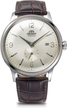 Explanation Brand: ORIENT Model number: RN-AP0003S Case shape: round Windshield material: Mineral glass Display type: Analog Clasp: Buckle Case material: stainless steel Case diameter/width: 40.5 millimeters Case thickness: 12 millimeters Band material/type: Belt type Band width: 21 millimeters Band color: ivory Dial color: Antique silver Calendar function: Date Other functions: Small seconds Movement: Japanese automatic winding Water pressure: 30m       payment Ships from Japan with tracking number. After you place your order, we usually ship within 3-5 business days. about us we are in japan It is our pleasure to make you happy by suggesting our recommended items. If you have any questions or requests about the product, please feel free to contact us. International Buyers - Please Note: Classic Silver Automatic Watch, Timeless White Watch With Stainless Steel Clasp, Classic Stainless Steel Watch Accessories, Classic White Watch With Metal Dial, Classic White Watch Accessories With Metal Dial, Classic White Watches With Metal Dial, White Watch Accessories With Stainless Steel Clasp, Timeless White Stainless Steel Watch Accessories, Classic Round Stainless Steel Watch