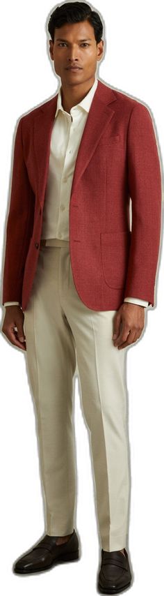 Red Wool Suits For Work, Red Wool Suits For Workwear, Red Wool Suit For Workwear, Red Fitted Wool Suit, Fitted Red Wool Suit, Tailored Red Wool Suits, Red Wool Blazer For Semi-formal Occasions, Red Wool Blazer For Formal Occasions, Tailored Red Wool Blazer