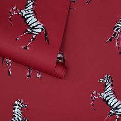 Playful Zebras are seen sharing a walk, skip and maybe a kiss. A fresh pattern that can uplift the mood of any room. The Novogratz X Donald pattern was designed based on wallpaper found in The Novogratzes' Waverly Place renovation project. After uncovering a wall in a nearly 200 year old home, The Novogratz found a deteriorating wallpaper. Donald Robertson was commissioned to create new artwork based on this nearly antique pattern. Tempaper offers individuals the freedom to be creative with deco Donald Robertson, Antique Pattern, Waverly Place, Wallpaper Interior, Matte Paint, On Wallpaper, Wallpaper Rolls, Brick Wallpaper, White Zebra