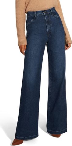 Favorite Daughter The Mischa Super High Waist Wide Leg Jeans | Nordstrom High Waist Wide Leg Jeans, Luxe Style, Ankle Length Jeans, Favorite Daughter, Wide Leg Jeans, Ankle Length, Stretch Denim, Leg Jeans, Full Length