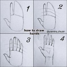 how to draw hands step by step