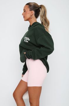 The All You Need Is Love Hoodie Forest Green. Head online and shop this season's latest styles at White Fox. Express delivery and AfterPay available. Green Hoodie Outfit, White Fox Hoodie, Dark Green Hoodie, Hoodie Mask, Fox Hoodie, Love Hoodie, Wishlist 2024, Christmas Board, Black High Waisted Shorts