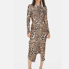 Questions? Leave A Comment Below! Leopard Print Long Sleeve Midi Dress, Spring Leopard Print Knee-length Midi Dress, Leopard Print Midi Dress For Spring, Spring Leopard Print Midi Dress, Chic Leopard Print Midi Dress, Leopard Print Spring Dresses For Work, Leopard Print Dress For Spring Workwear, Spring Leopard Print Work Dresses, Chic Leopard Print Knee-length Midi Dress