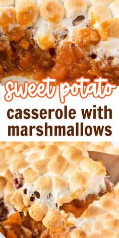 this sweet potato casserole with marshmallows is the perfect side dish