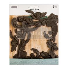 the crafter's workshop decorative wood carving dies - ornate scroll and flower, 2 / pkg