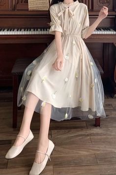 Dresses Trendy Party, Outfit Korean Style Dress, Korean Dress Elegant, Korean Fashion Dress Casual, Asian Prom Dress, Korean Fashion Summer Dresses, Korean Fashion Women Dresses, Asian Style Dress