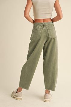 Washed Barrel Pants Structured Pants, Barrel Pants, Barrel Jeans, Leather Footwear, Sweater Crop, Crop Top Sweater, Style Pants, Tank Top Long Sleeve, Dress Hats