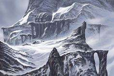 an image of a mountain landscape in the snow