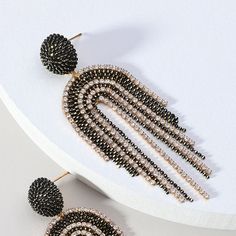 Luxury studded crystal tassel drop earrings really make a statement. Add to any formal ensemble for a true show stopping look! Available in two different colors. Details Item Type: Fashion Earrings Metal Type: Zinc Alloy Material: Rhinestone Size: 7.8*2.8cm Back Finding: Push Back Crystal Tassel Earrings With Rhinestone Fringe, Party Tassel Drop Earrings With Rhinestone Fringe, Elegant Rhinestone Tassel Drop Earrings, Glamorous Crystal Tassel Earrings With Rhinestone Fringe, Glamorous Tassel Drop Earrings, Glamorous Crystal Dangle Tassel Earrings, Glamorous Crystal Tassel Earrings For Evening, Glamorous Rhinestone Tassel Earrings For Evening, Glamorous Evening Tassel Earrings With Rhinestones