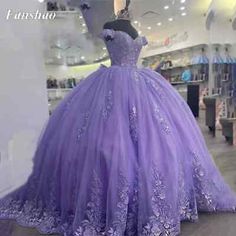 Purple Dress For Sweet 16 Prom, Purple Ruffled Wedding Dresses, Purple Ruffle Wedding Dresses, Purple Fitted Dress For Sweet 16, Princess Quinceanera Dress With Ruffles, Princess Quinceanera Ball Gown With Ruffles, Princess Style Quinceanera Dress With Ruffles, Purple Floor-length Quinceanera Dress, Purple Ruffled Evening Dress For Wedding