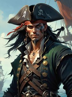 an image of a man in pirate costume