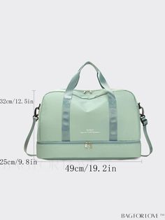 BagForLove - Womens Nylon Crossbody Bag - Sleek Travel Luggage for Modern Women Product Description Color Green Pattern Type Plain Material Polyamide Closure Type Zipper Style Sporty Strap Type Top Handle Bag Size Medium Composition 100% Polyamide Size Chart INCH CM Bag Length Strap Length Bag Width Bag Height Handle Height Size 19.3 inch 43.3 inch 9.8 inch 12.6 inch 7.9 inch one-size Bag Length Strap Length Bag Width Bag Height Handle Height Size 49 cm 110 cm 25 cm 32 cm 20 cm one-size Details Solid Nylon Rectangular Gym Bag, Travel Bag With Zipper Closure, Solid Travel Bag With Zipper Closure, Casual Green Nylon Travel Bag, Casual Nylon Shoulder Travel Bag, Solid Color Travel Shoulder Bag, Solid Color Shoulder Travel Bag, Trendy Nylon Travel Bag With Large Capacity, Trendy Large Capacity Nylon Travel Bag