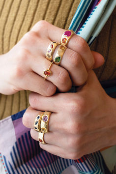 Page Sargisson jewelry is handmade from start to finish in New York City, and sustainable production is a top priority for us. We create unique yet timeless pieces with recycled gold and ethically sourced stones. Gold Ring Stack, Stacking Rings, Custom Rings, Gemstone Colors, Timeless Pieces