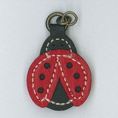 Prefect to add to zippers, size 26mm x 21mm Ladybug Keychain, Brown Bird, Quilt Stores, Lady Bugs, Inside Bag, Presents For Friends, Love Bugs, Character Design References, Cute Bags