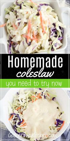 this homemade coleslaw salad is so good you need to try now