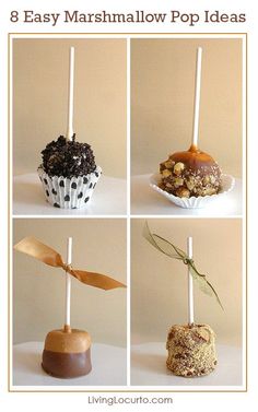 eight easy marshmallow pop ideas