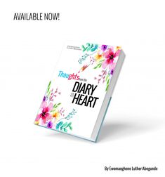 a book with flowers on it and the title thoughtless in the diary of a heart