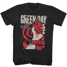 PRICES MAY VARY. Rock on! Green Day apparel. Experience the rebellious spirit and timeless appeal of 90s punk rock in your everyday style, making a bold statement wherever you go YEP, IT'S OFFICIAL! Our cool graphic t shirts are 100% authentic and officially licensed. These super comfy tees are designed and printed in the USA by 2Bhip, a leader in high-quality retro, vintage style apparel since 1994 HIGH QUALITY CLOTHES, COMFY & COOL 100% cotton soft short sleeve, crewneck, t shirt for men, wome Green Day Shirt Outfit, Punk Tee Shirt, Grunge Shirts Men, Cool Graphic Tees Men, Graphic T Shirts Men, Old Graphic Tees, Goth Graphic Tee, Men’s Graphic Tee, Metal Band Tees