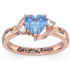 Heart-shaped Promise Ring With Birthstone, Customizable Heart-shaped Promise Jewelry, Customizable Heart-shaped Promise Ring Jewelry, Heart Ring With Center Stone For Promise, Round Cut, Heart-shaped Diamond Promise Ring For Valentine's Day, The Greatest Love Of All, Greatest Love Of All, Classic Diamond Ring, Cute Promise Rings