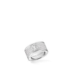 The large white gold and diamonds ring is a standout of les gastons vuitton, a collection conceived as a tribute to the creative, extravagant personality of louis vuitton’s grandson, gaston-louis vuitton. Its timeless yet modern design combines an engraved monogram signature with the dazzle of 140 finely set diamonds. A distinctive, eye-catching jewel that embodies the house’s heritage and know-how. Louis Vuitton Official Website, Mens Rings, Louis Vuitton Jewelry, Wrist Game, Ring White Gold, Louis Vuitton Official, Large Ring, Fashion Jewelry Earrings, Ring Collections