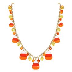 PRICES MAY VARY. This fun halloween candy corn necklace will be very cool to wear all through the winter season. Spooky sparkly and cool candy corn charms along with round beads in orange and black,finish with candy corn pendant to make up this wonderful magical necklace. Keep cool even on the hottest of days with this candy corn charm necklace,This halloween candy corn necklace is inspired by the cozy charm and chilling excitement of a spooky candy corn,Would make the perfect gift for a hallowe Candy Corn Jewelry, Cool Candy, Corn Bead, Magical Necklace, Spooky Candy, Festival Necklace, Halloween Candy Corn, Halloween Necklace, Snowflake Necklace