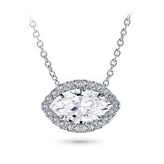 This halo pendant setting is stunning and can be set with a marquise cut center diamond of your choice from 0,20-5.0ct. This pendant features approx. 18 G-H VS diamonds at approx. 0.20cttw. Metal options are 14k and 18k white and yellow gold, 18k rose, or platinum and includes a 16' chain Luxury Marquise Cut Diamond Necklace, Luxury Marquise Diamond Necklace With Single Diamond, Marquise Brilliant Cut Diamond Necklace, Marquise Diamond Jewelry With Halo Design, White Gold Marquise Halo Jewelry, Marquise Halo White Gold Jewelry, Diamond White Marquise Halo Jewelry, Marquise Diamond Halo Jewelry, Marquis Diamond Settings