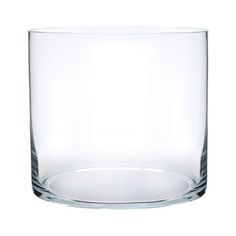 an empty glass on a white background