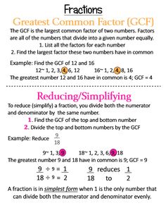 an image of factoring fractions worksheet for grade 1 students with answers