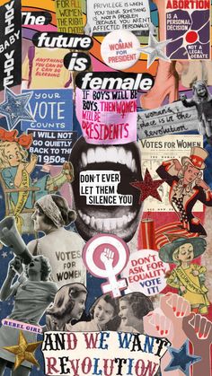 Feminist Collage, Modern Feminism, Use Your Voice, Soft Grunge Aesthetic, Riot Grrrl