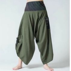 These Pants Are Amazingly Comfortable And Completely Non-Restrictive And Are A Must Have In Any Festival Wardrobe! They Are 100% Cotton And Fair Trade, And Look Great On Men Or Women. Also Available In Black Or Purple. One Size Fits Most S-Xl Measurements: Inseam: 25” Total Length: 38” Rise: 19” Waist (Unstretched): Approx 14” ; Fits 28”-36” Hips: Fits Up To 46” Funky, Boho, Festival, Harem Pants, Fire Spinning, Flow Arts, Performance Pants, Unisex, New With Tag, Nwt Casual Harem Bottoms With Pockets, Harem Bottoms With Pockets For Summer, Summer Harem Bottoms With Pockets, Spring Harem Parachute Pants With Pockets, Casual Harem Pants, Casual Harem Yoga Pants With Pockets, Cotton Harem Yoga Pants With Pockets, Fitted Cotton Harem Pants With Pockets, High Waist Harem Pants With Pockets For Yoga