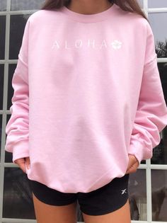 Light Pink Crewneck, Pink Crewneck Outfit, Pink Sweatshirt Outfit, Point Pleasant Beach Nj, Crewneck Outfit, Point Pleasant Beach, Pink Crewneck Sweatshirt, Point Pleasant, Womens Sweatshirts